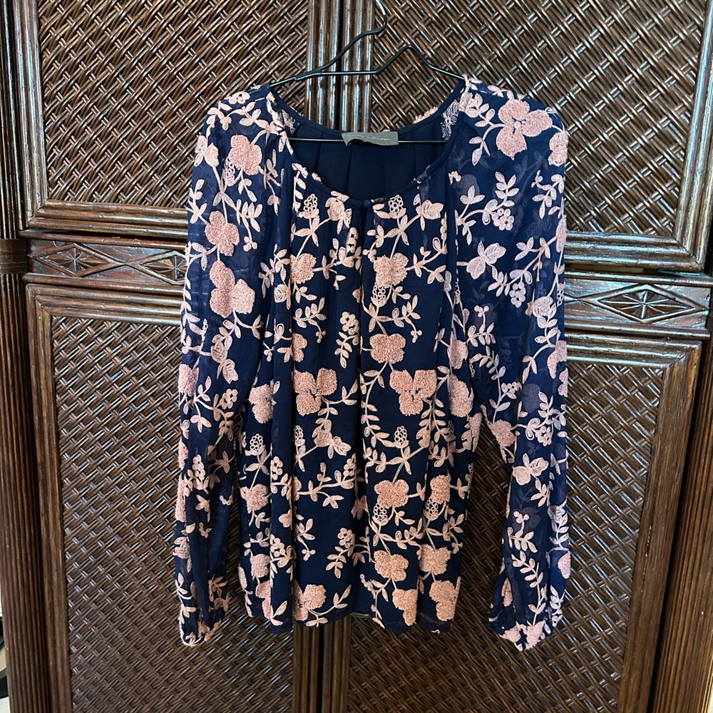 Sundance Sunday in Brooklyn Floral Lined Blouse.